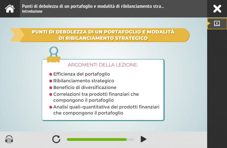 Ribilanciamento tattico e strategico del portafoglio ECO